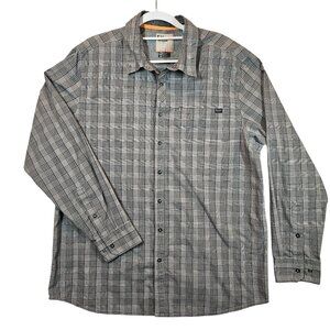 5.11 Tactical Gray Plaid Mens L Long Sleeve Snap close Shirt business casual